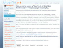 Tablet Screenshot of bluefinart.com